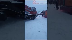 Разгрузка готовой бани под ключ | ГОТОВЫЕ БАНИ