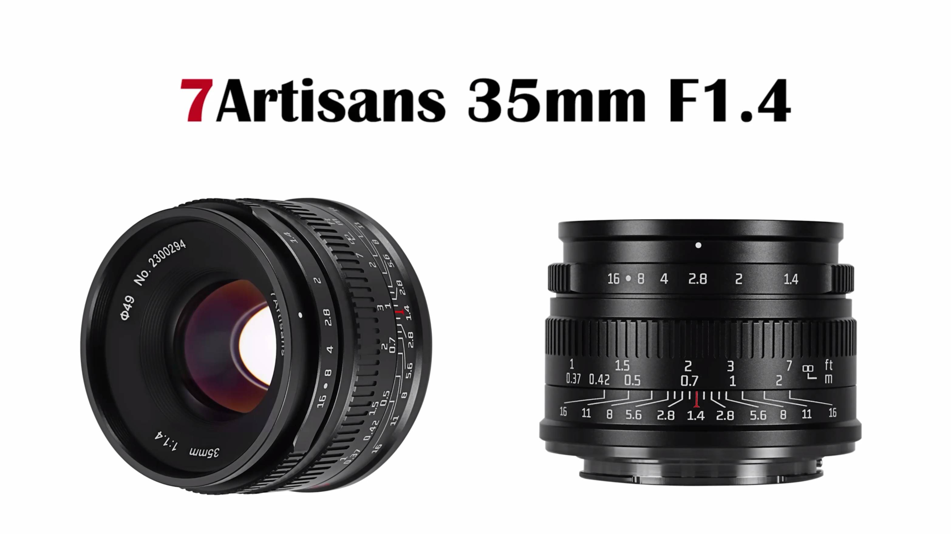 7Artisans 35mm f/1.4 APS-C Sony Nex (E-mount)