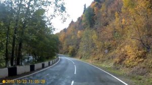 по осенней дороге Даховская-Гузерипль. 23.10.2018г.