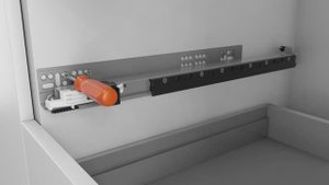 Установка направляющих F70 от Salice (Италия) скрытого монтажа