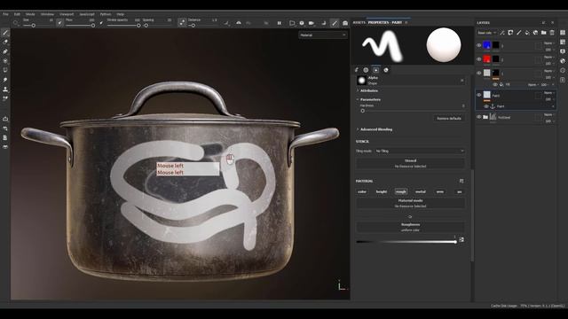 19. Anchoir Points Geometry Mask. SUBSTANCE PAINTER MASTER Course by Milad Kambari