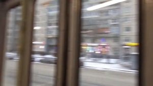 Трамвай Санкт-Петербурга 8-45: ЛВС-86К б.5041 по №55 (08.01.18)