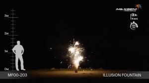 MF00-203 Иллюзия illusion fountain Фонтан пиротехнический до 3 м высотой