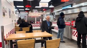 Billionaire Barry Diller at Five Guys Burgers @FiveGuysBurgersFries