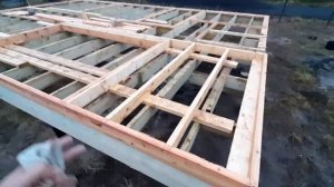 Сборка стены каркасного дома. Часть 3