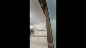 Дверь в гардеробную комнату - жалюзийная двустворчатая дверь