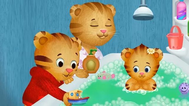 Daniel Tigers Neighborhood Bathtime Тигрёнок Даниэль и его соседи - Время принять ванн смотреть онлайн