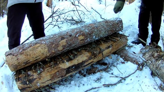 "Нодья" из 3-х брёвен 11.03.21 смотреть онлайн