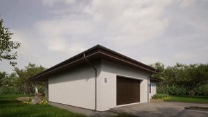 NF 173 - проект одноэтажного дома 16 на 16 метров 3 спальни / The project of a country house NF173