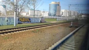 Отправление поезда от станции Минск-пассажирский, едем до остановки Минск-северный