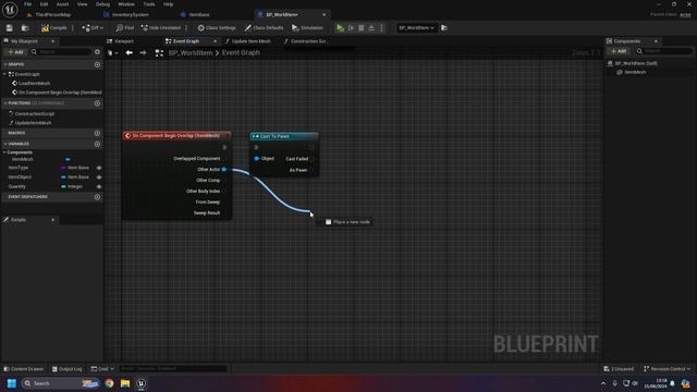 20 - INVENTORY SYSTEM Unreal Engine 5 by Michael Pattison PT 3