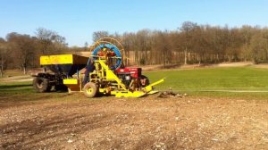 Winch Moling Installation of an Agricultural Water Supply Pipe