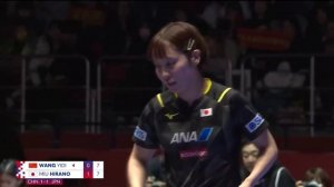 Wang Yidi vs Miu Hirano | FINALS | China vs Japan 2024 World Team Table Tennis Championships