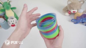 Игрушка "Пружинка-радуга" | FIX PRICE