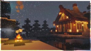 ❄️ Minecraft Winter Cabin w⧸ C418 Music | 8 Hours