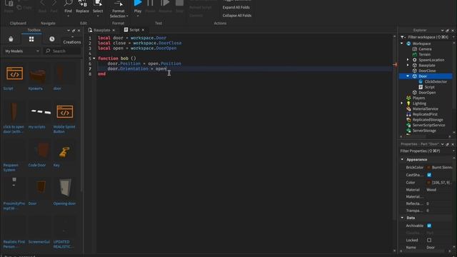 💥как сделать открывающуюся и закрывающуюся дверь в роблокс студио💥 смотреть онлайн