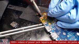 Lenovo FG541 FG741 NM-C361 5B20S42303 motherboard laptop charge port power jack repair fix guide