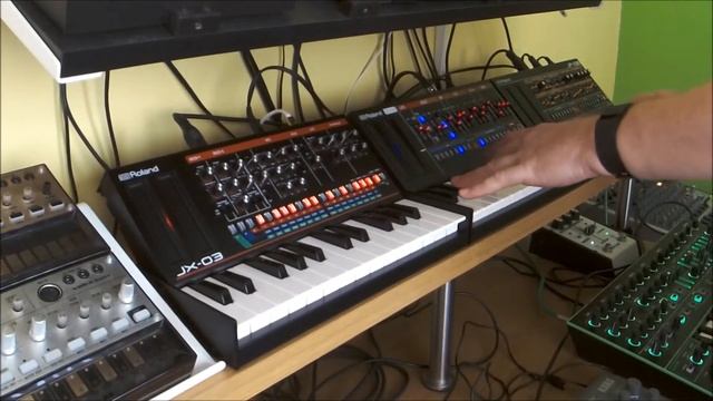 Roland K-25M, Fitting a Boutique Sound Module, JX-03 + JU-06, JP-08, EMX2 + смотреть онлайн