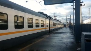 ЭП2Д-0064 ЦППК Перекраска Наше Подмосковье На станции Перерва