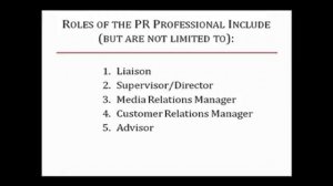 The 5 Roles of the Public Relations Professional