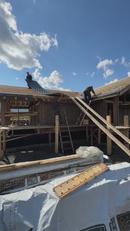 ГЛАВНОЕ ОБ УКЛАДКЕ КРОВЛИ! Укладка металлочерепицы на первом объекте NATURI на Алтае (Часть 1)