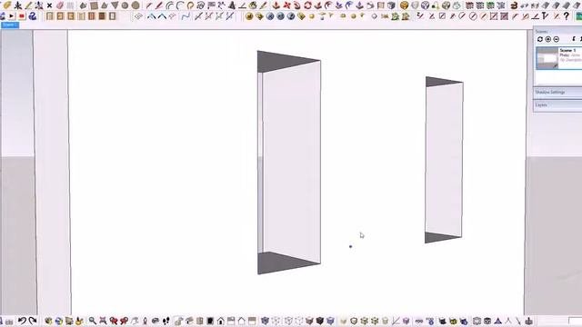SketchUp полигональное моделирование ( стенка ) ч 1