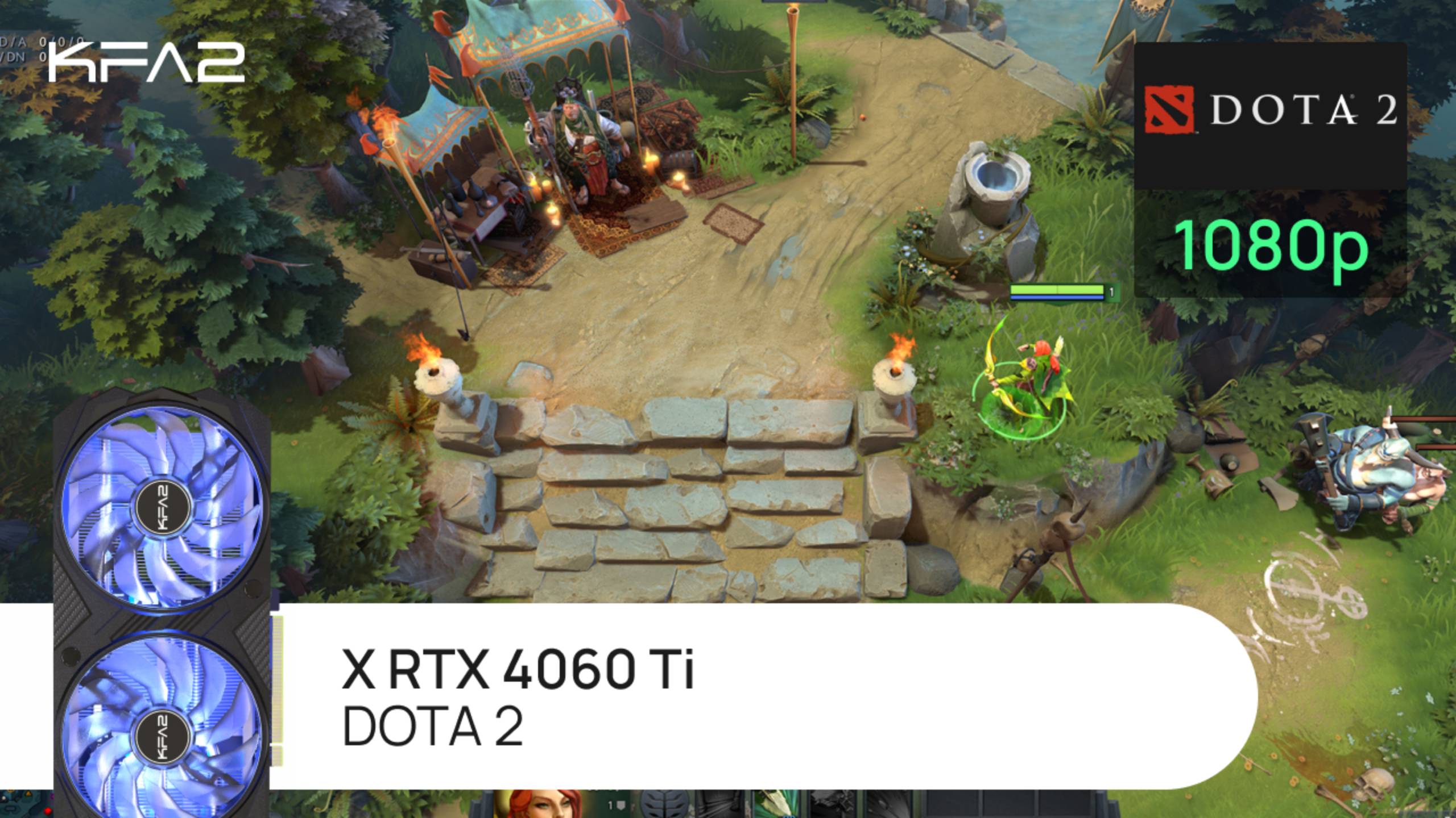 KFA2 X GeForce RTX 4060 Ti Black | Dota 2 | 1080p (FullHD) разрешение