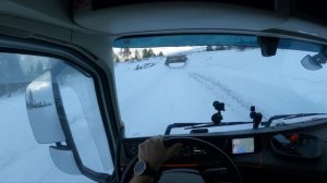 Norway 4K60 Winter Truck Driving Namsskogan-Trofors Soo much snow🤯🤯Winter in attack! Part3