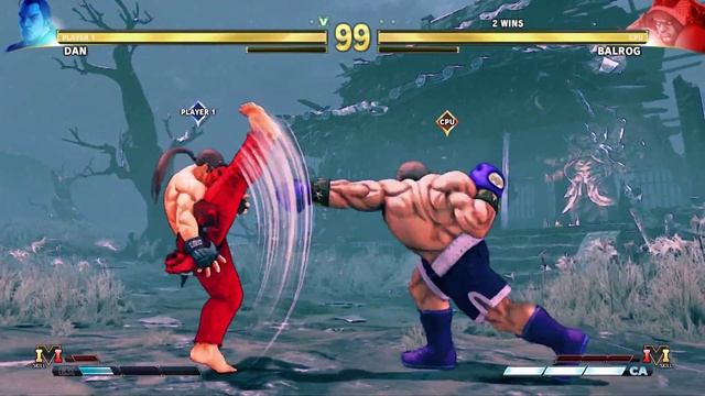 Mr Karate Dan vs Shirtless Balrog(Hardest ) Street Fighter V. смотреть онлайн