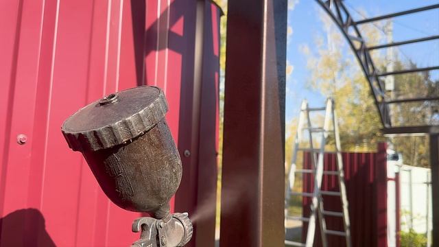 Навес для одного автомобиля из поликарбоната от мастерской Спецкаркас