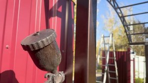 Навес для одного автомобиля из поликарбоната от мастерской Спецкаркас