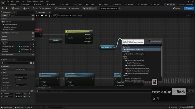 20 - Animating Focus Events in UE5 Script Action Coding with Blueprints