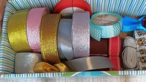 Как удобно хранить ленты для бантиков канзаши / How to conveniently store ribbons for bows