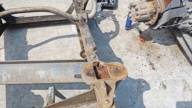 Задняя пневмо подвеска Газон Некст 10т на ЗИЛ Бычок. Разбор донора смотреть онлайн