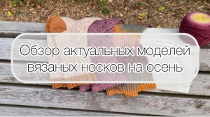 Обзор актуальных моделей носочков на осенний сезон