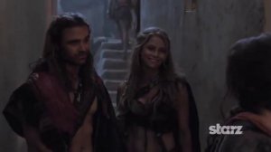 Ellen Hollman as SAXA on Spartacus War of the Damned