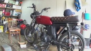 Мопед Альфа Scrambler. Замена головки