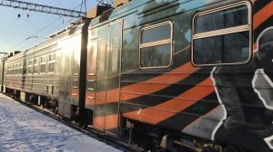 Электропоезд ЭД4М-0439 и мотовоз МПТ6-423