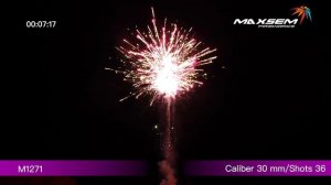 М1271 Красная парча RED BROCADE Батарея салютов 36 залпов калибром 1,2 дюйм (30 мм)