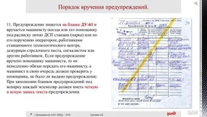 Выдача предупреждений.