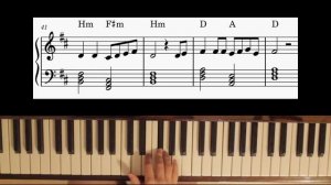 кино - красно-желтые дни / разбор на фортепиано