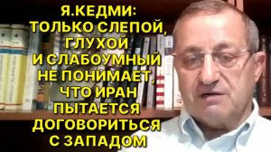 Я.КЕДМИ: При избрании президентом США Камалы Харрис, США быстро и открыто пойдут навстречу Ирану