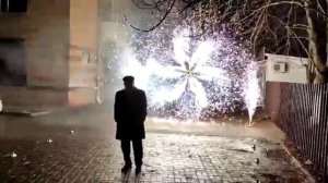 Наземный фейерверк на юбилей 65 лет для тренера