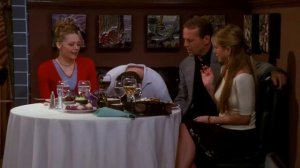 Друзья S06E21 Росс и Элизабет, Рейчел и Пол Стивенс ужин вместе ( Брюс Уиллис )