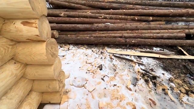 Сруб Бани 6 х 4 Шести Стенок Ручной Рубки смотреть онлайн