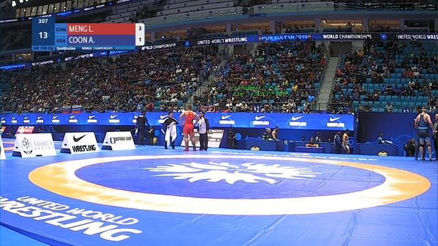 Qual. GR - 130 kg: L. MENG (CHN) v. A. COON (USA) смотреть онлайн