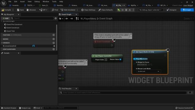 07. Inventory Widget. INVENTORY SYSTEM in Unreal Engine 5 by Ryan Laley