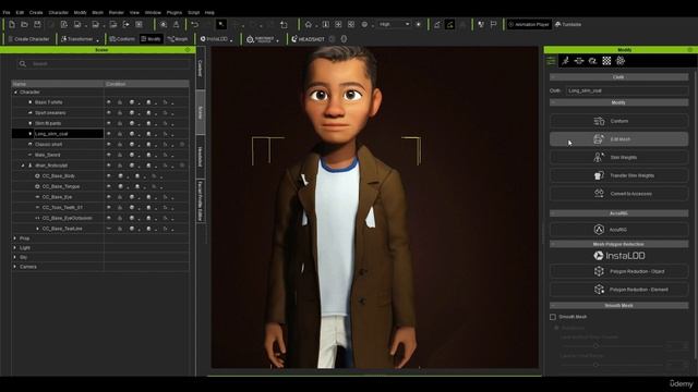 14. Quick And Easy Clothing. STYLIZED CHARACTER in Character Creator and Blender