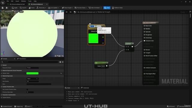 18 - Instanced Materials. UNREAL ENGINE 5 CINEMATIC UT HUB Course