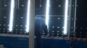 Стеклопакетная линия с газонаполнение в прессе